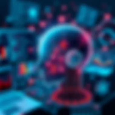 A graphical representation of the future implications and advancements of AI technology.