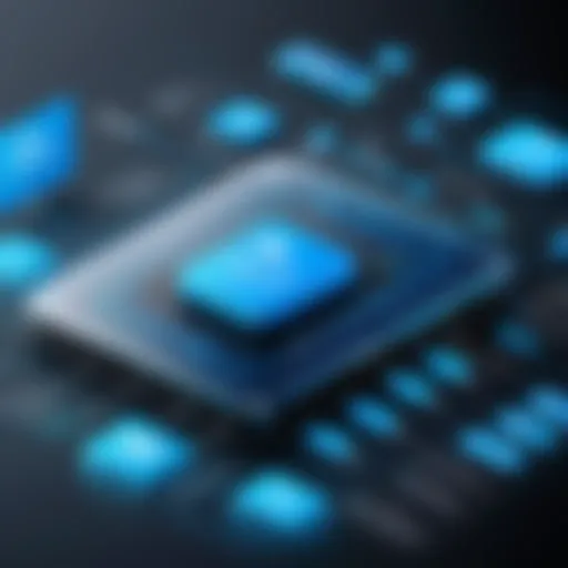 Abstract Azure Cloudscape