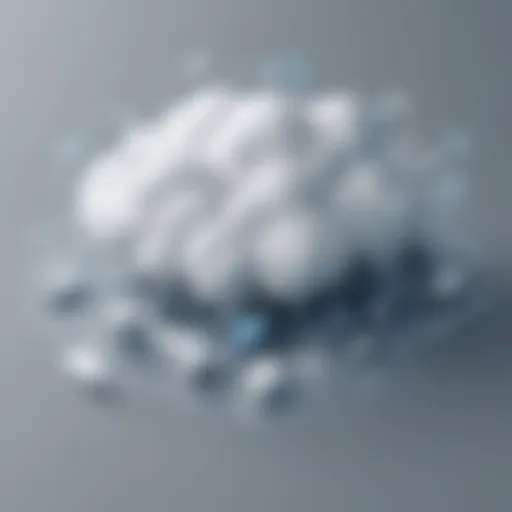 Abstract Cloud Computing Conceptual Illustration