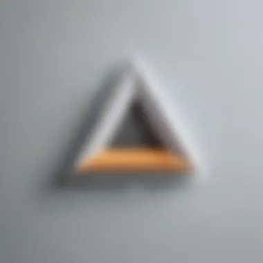 Artistic Interpretation of Triangle Area Calculation Abstract Geometric Shapes in Triangle Area Calculation
