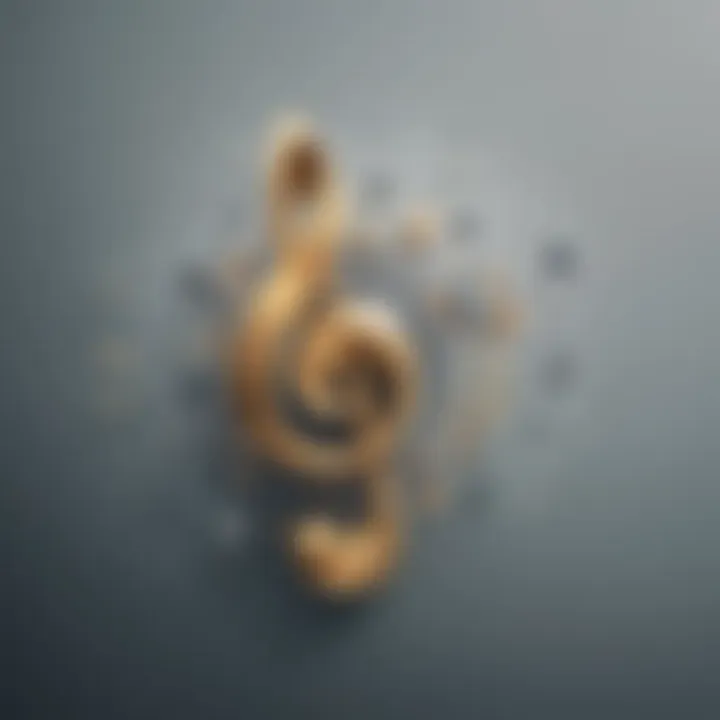 Abstract music notes symbolizing personalized ringtones