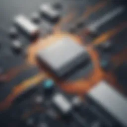 Abstract painting representing creative writing concepts