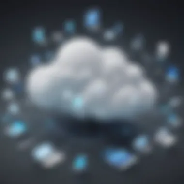 Public Cloud Computing Overview Abstract representation of public cloud computing