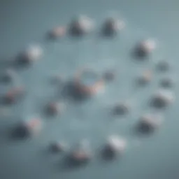 Illustration of a complex network diagram symbolizing interconnected entities in accounting