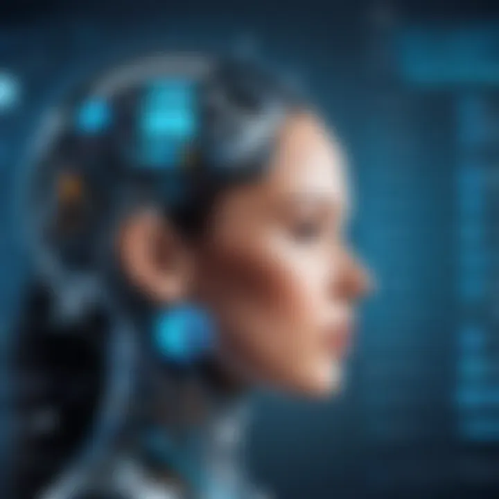 An illustration showcasing data bias within AI systems.