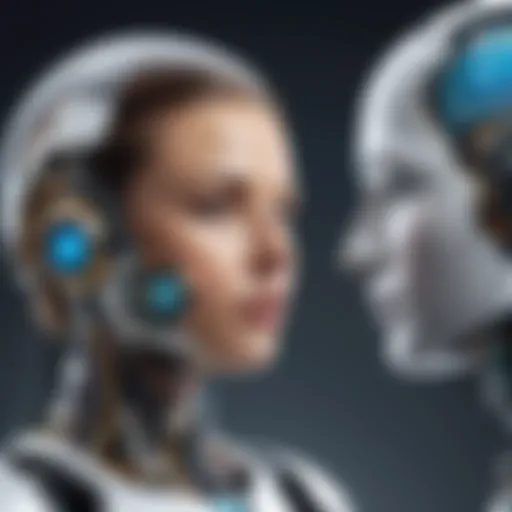 A visual representation of ethical dilemmas in artificial intelligence.
