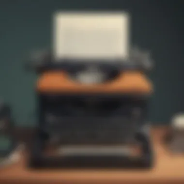 Crafting Intrigue: Agatha Christie's Writing Process Vintage Typewriter with Agatha Christie's Manuscript