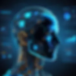 Conceptual illustration of AI algorithms