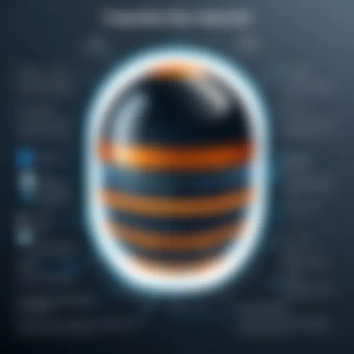 Illustration showing encapsulation in Java