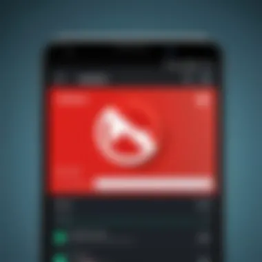 A visual representation of an adblocker interface on an Android device