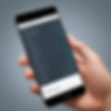Efficient Content Pasting Illustration of pasting content on an Android phone