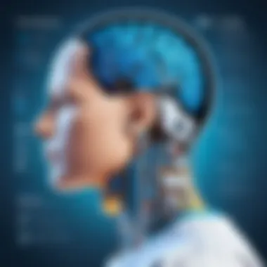 NLP Innovations in Healthcare Illustration of AI transforming healthcare through NLP