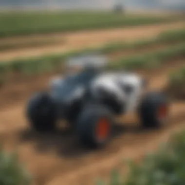 Cutting-edge AI robotics technology in autonomous agricultural operations