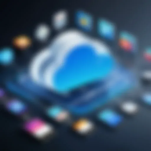 Cloud storage interface displaying backup options