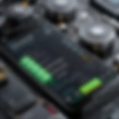 Battery Management Features in Maintenance App Battery management features in a maintenance app