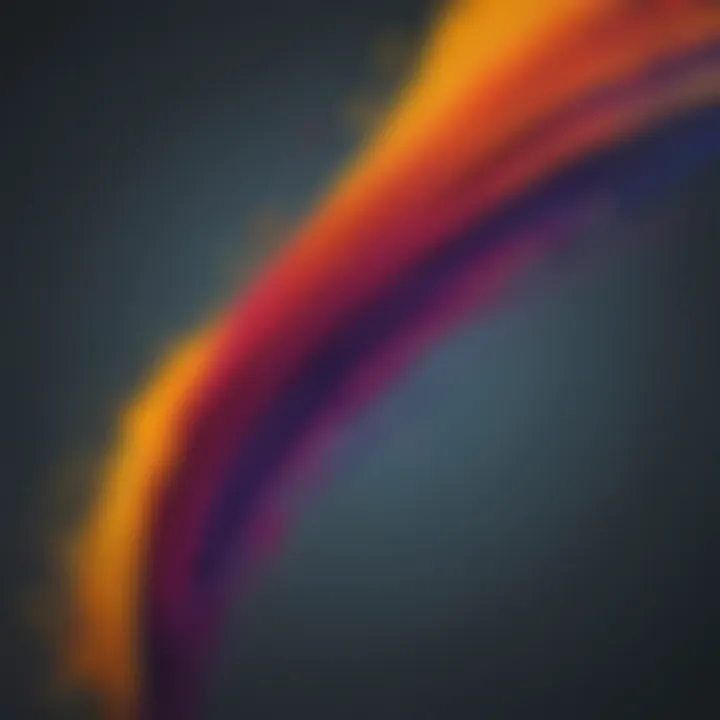 Creative brush strokes blending into each other