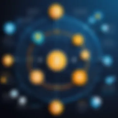 Cryptocurrency Transactions Explained Visual representation of cryptocurrency transactions on a blockchain