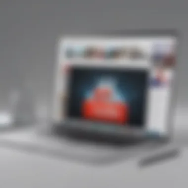 A futuristic visualization of ad-free YouTube experience on Mac