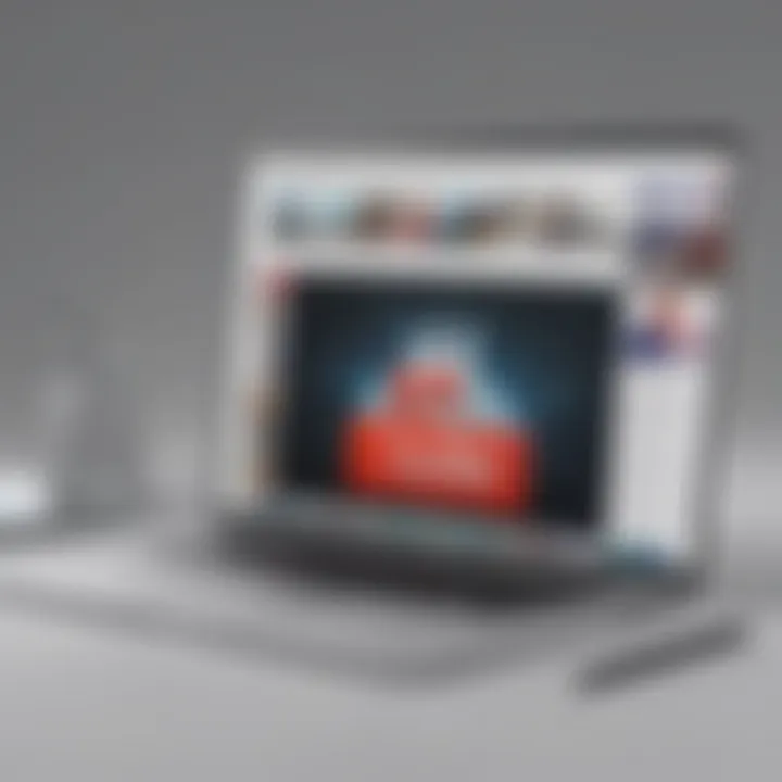 A futuristic visualization of ad-free YouTube experience on Mac