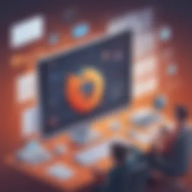 Enhancing Online Efficiency Illustration depicting increased productivity with blocked site