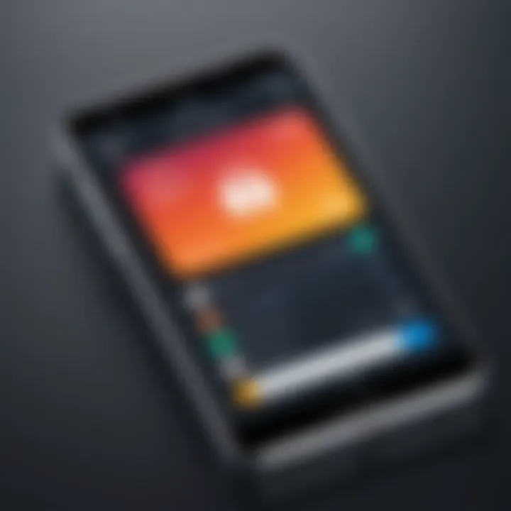User interface of a native app-lock tool on a smartphone