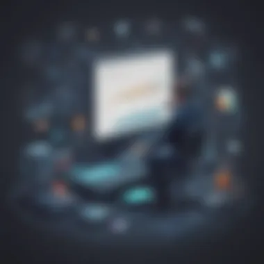 Navigating Career Growth Opportunities Illustration representing career advancement in software development