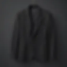 Chic Black Blazer on Hanger