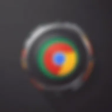 Illustration showing the download process of Google Chrome on Ubuntu