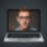 Chromebook with FaceTime icon displayed prominently