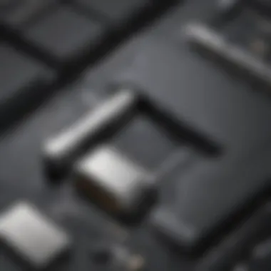 Precision Connectivity Close-up of laptop serial port connection