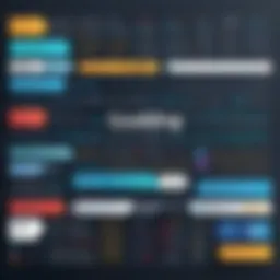 A visual representation of coding languages used in front end development.