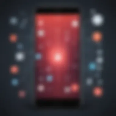 Data Security Illustration for Text Message Blocking Apps