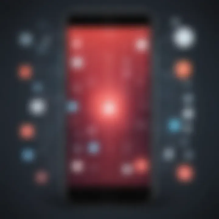 Data Security Illustration for Text Message Blocking Apps