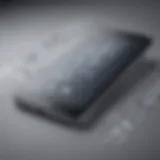 Musical notes streaming from a digital device