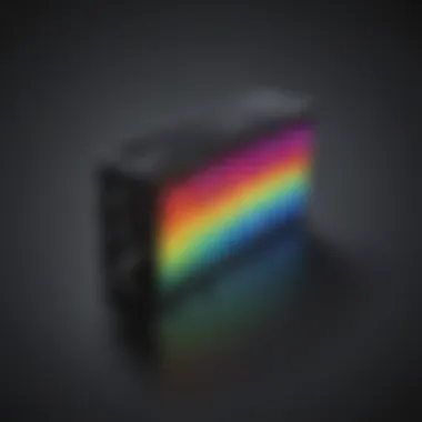 Colorful spectrum equalizer visualization