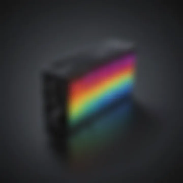 Colorful spectrum equalizer visualization