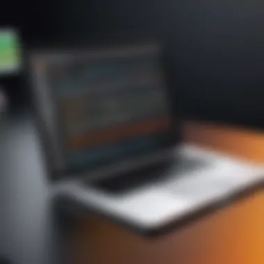 Elegant Macbook Pro showcasing Sublime Text interface