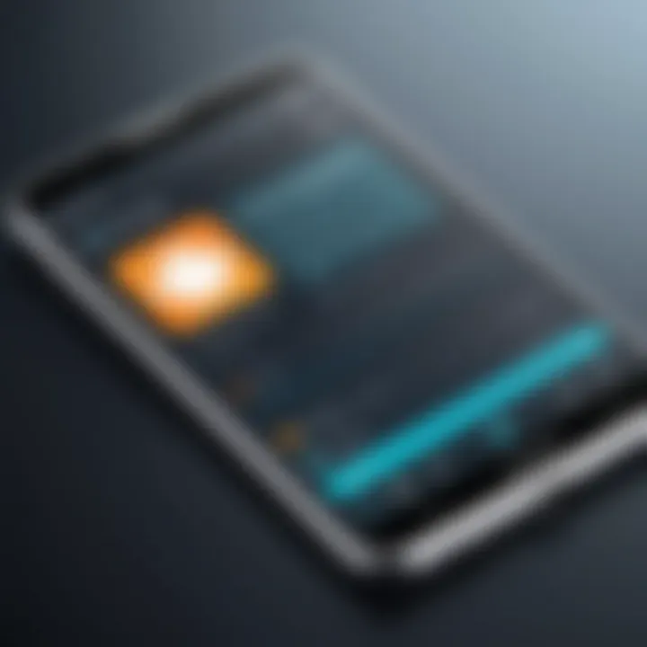 A user interface showcasing an Android application