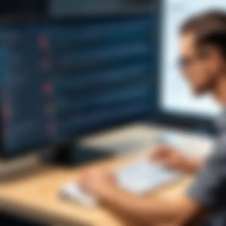 Illustration of SQL query execution for data modification