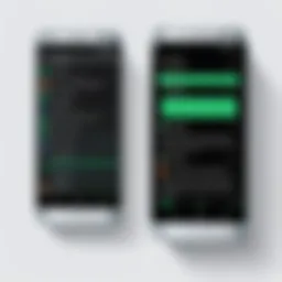 Two Android devices side by side showcasing contact transfer