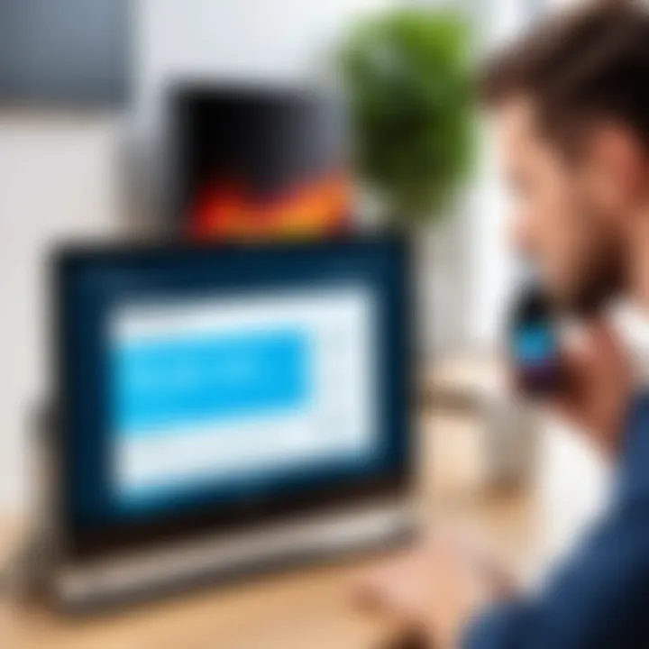 A display showcasing troubleshooting tips for phone connectivity