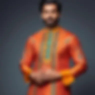Modern Chic: Vibrant Kurta Set Contemporary Kurta Set in Vibrant Patterns