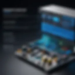 A detailed representation of a control system block diagram showcasing various components and their interconnections.