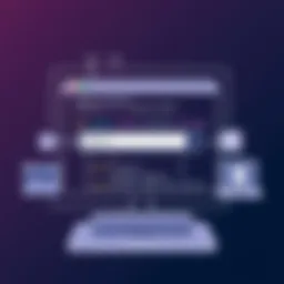 HTML structure showcasing search interface