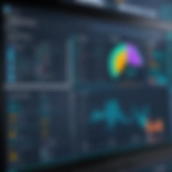 Dashboard showing database performance metrics