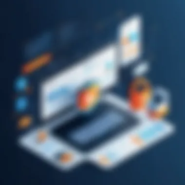 Conceptual image showcasing secure data handling practices