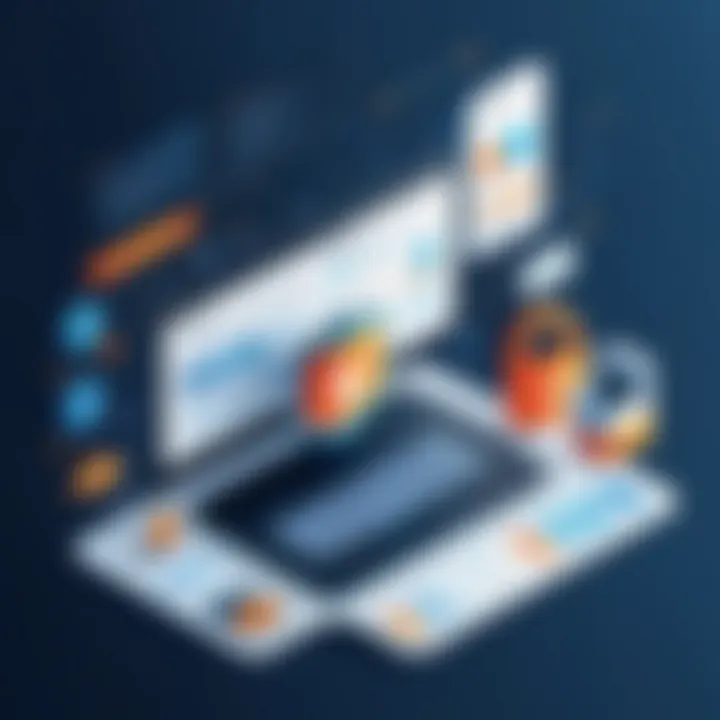 Conceptual image showcasing secure data handling practices