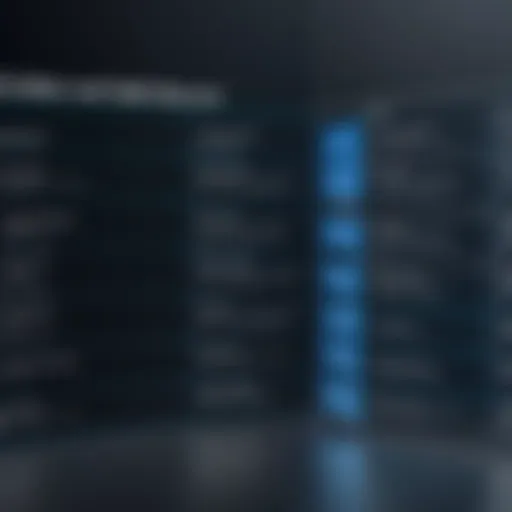 Visual representation of SQL table structure