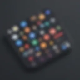 Abstract representation of iMessage game on Android