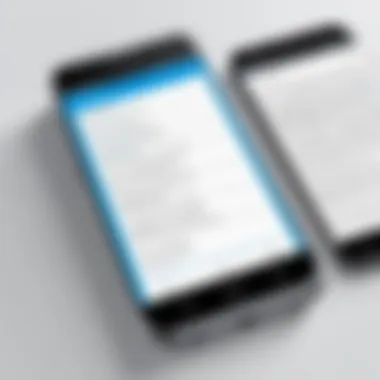 Text Selection for Cutting Mobile screen displaying text selection for cutting on Android phone